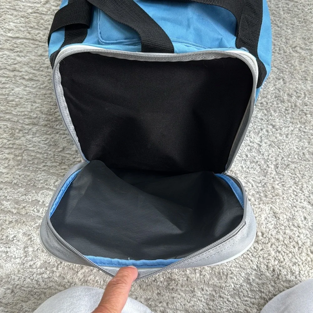 Gently Used Adidas Blue 2 Pocket 2Set Handles- Medium-Size-Heavier Weight Canvas